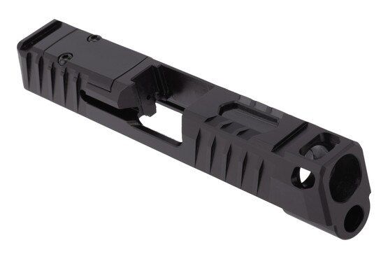 Shalo Tek P365XLC Fury Slide with RMSc Cut has a Black Nitride coating.